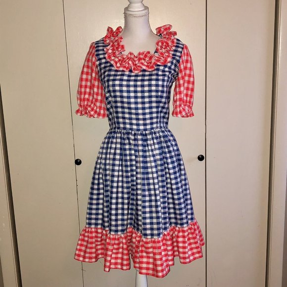 Vintage Handmade Square Dance Outfit Matching Mens Womens Used 3 Piece - Picture 8 of 16